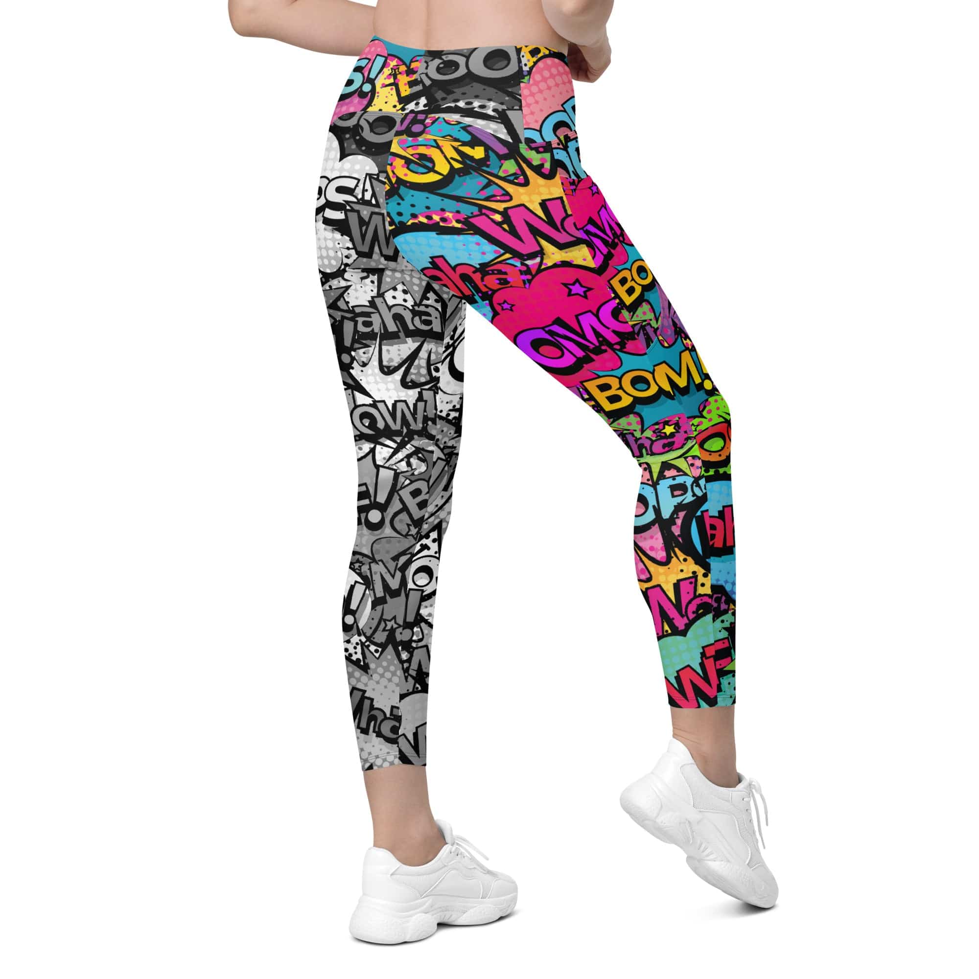 Comic Book Leggings With Pockets