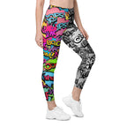 Comic Book Leggings With Pockets