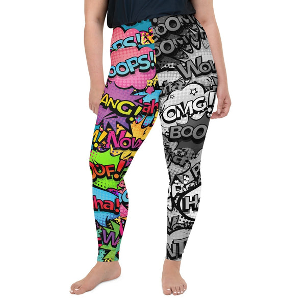 Comic Book Plus Size Leggings