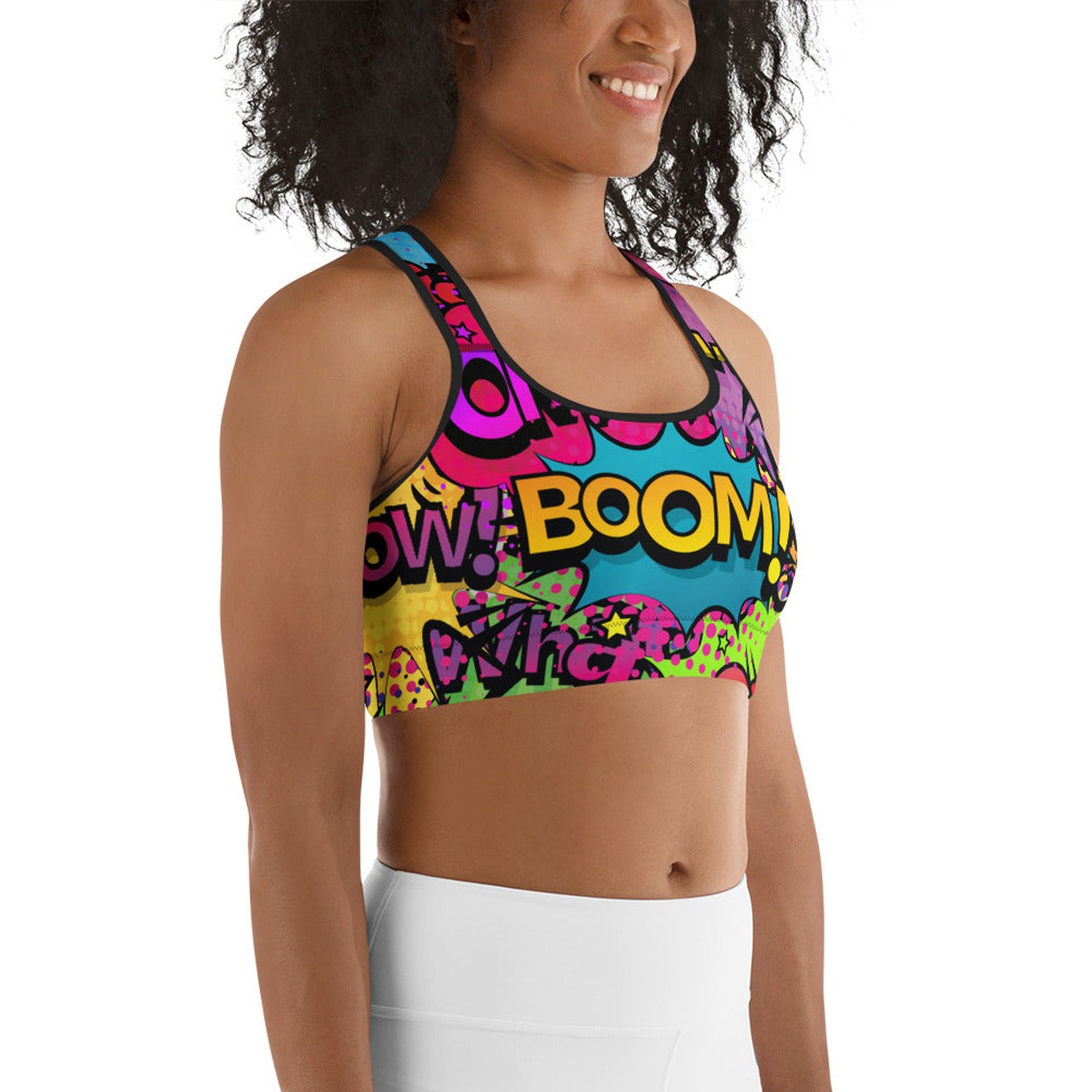 Comic Book Sports Bra