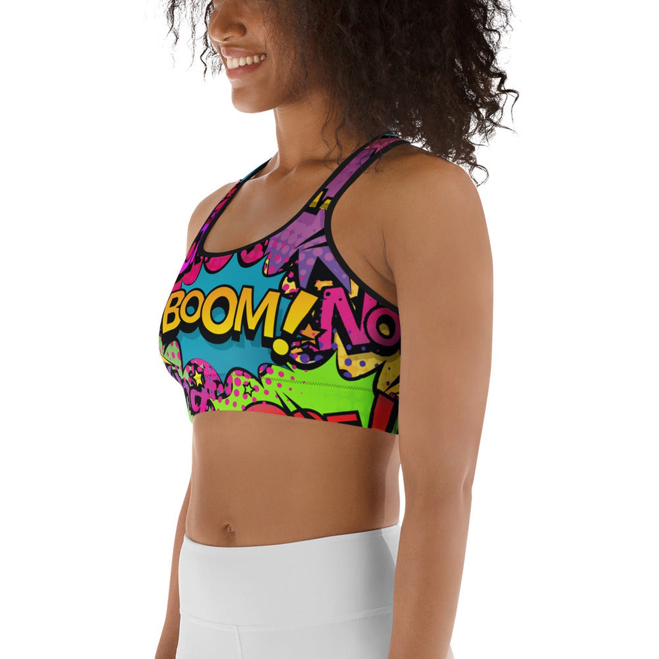 Comic Book Sports Bra