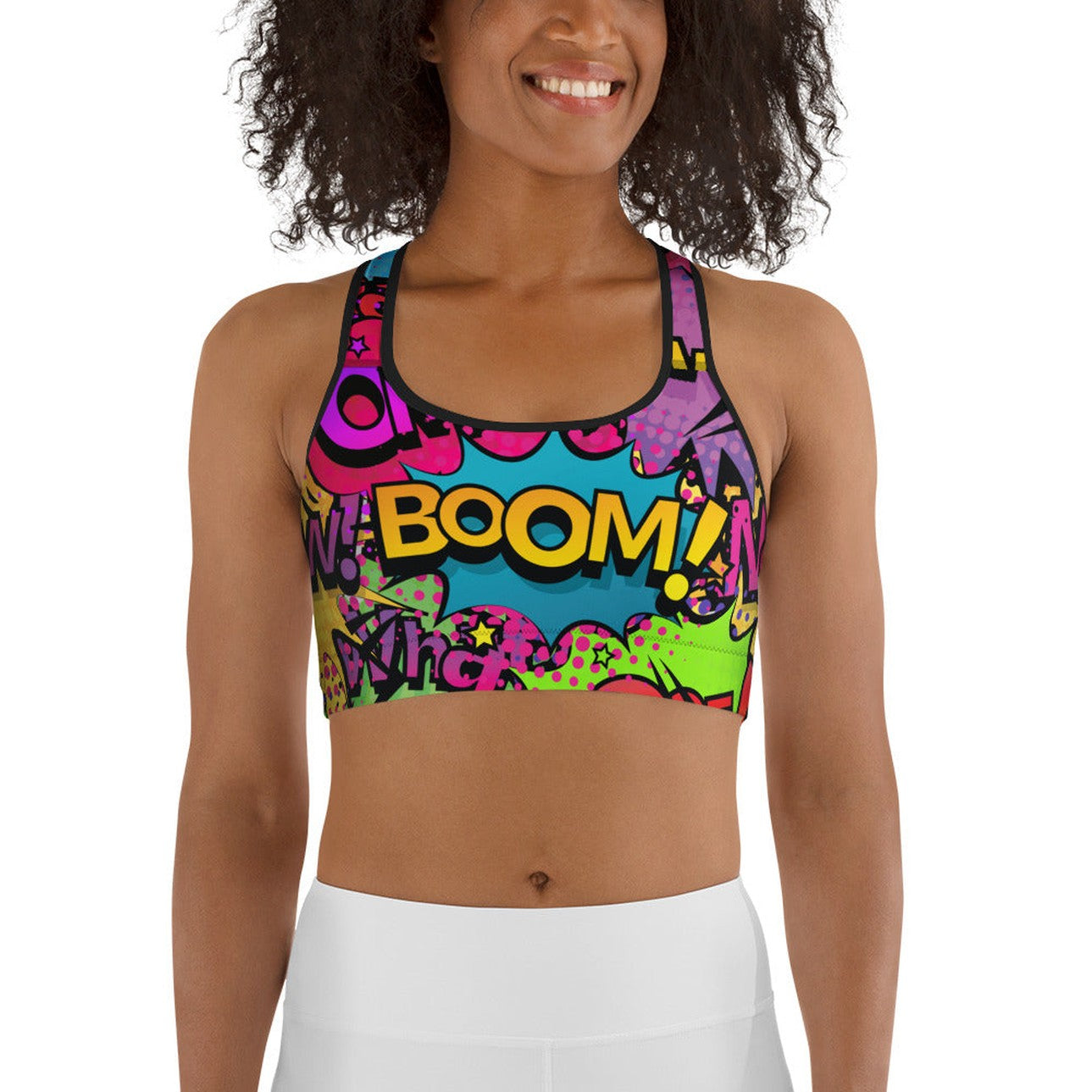 Comic Book Sports Bra