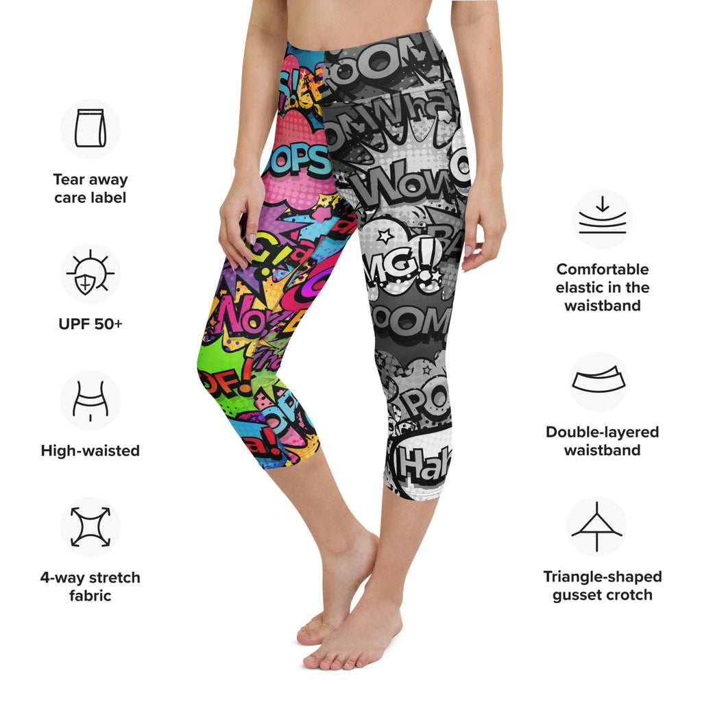 Comic Book Yoga Capris