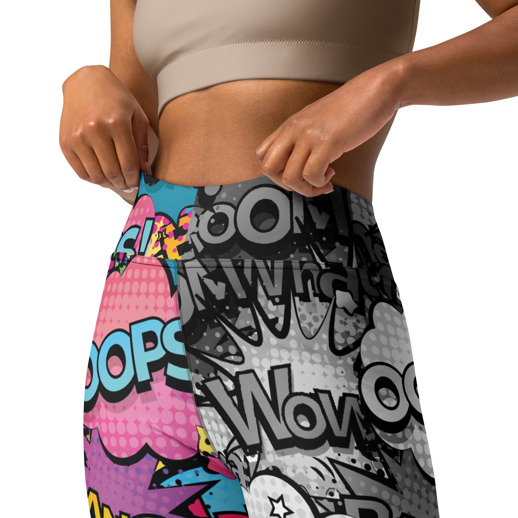 Comic Book Yoga Leggings