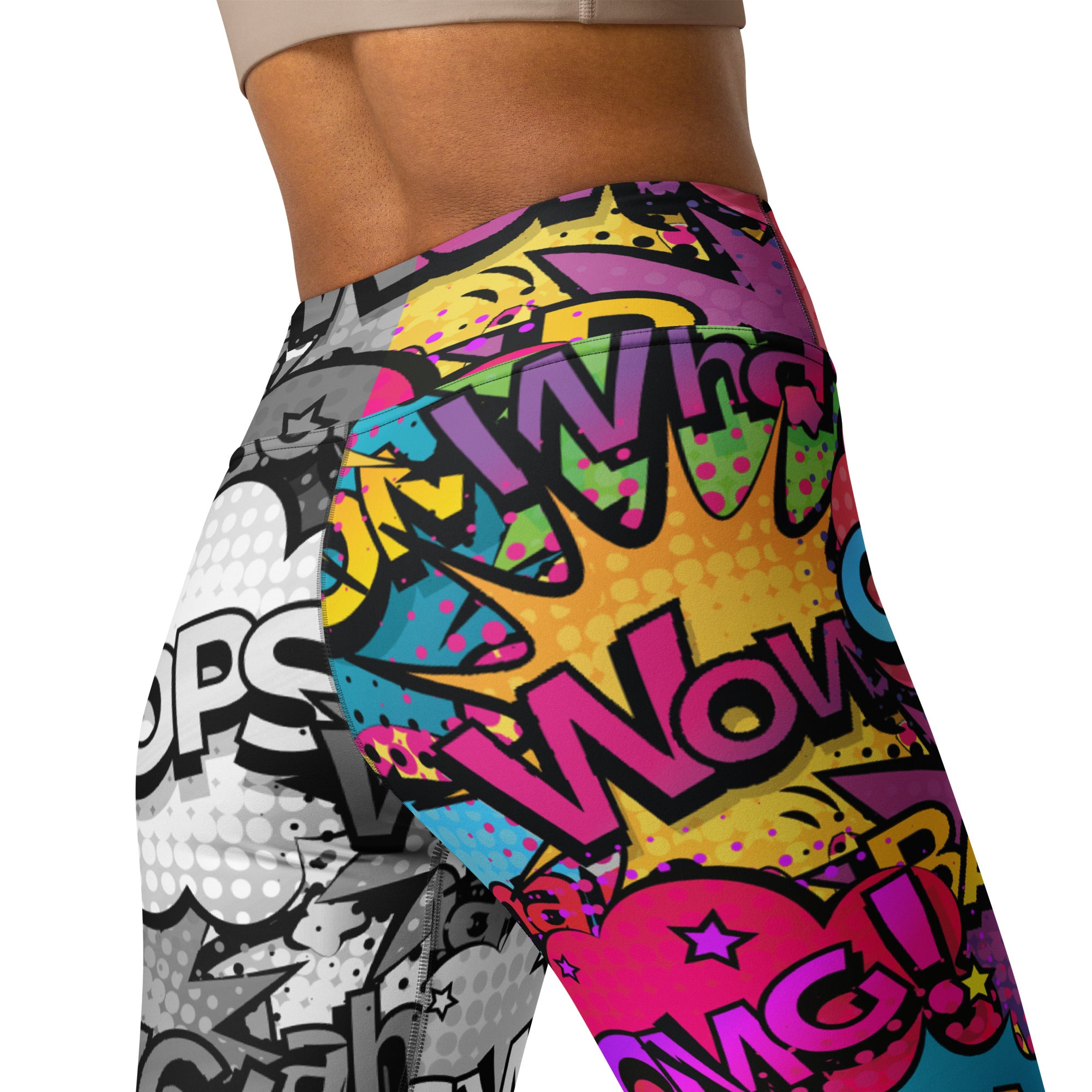 Comic Book Yoga Leggings