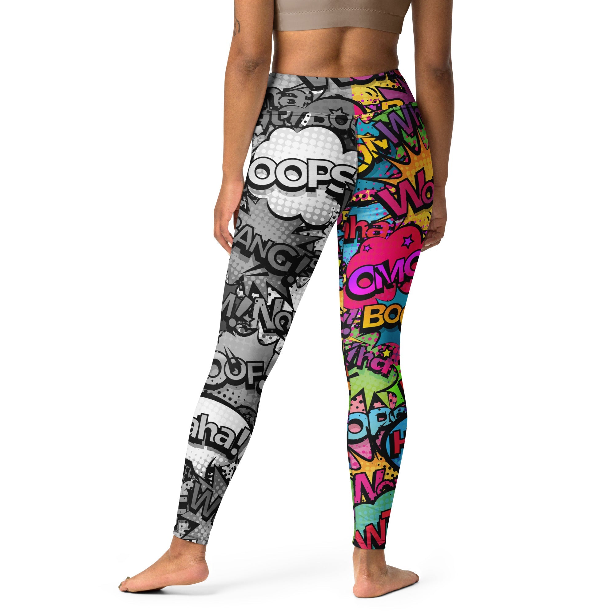 Comic Book Yoga Leggings