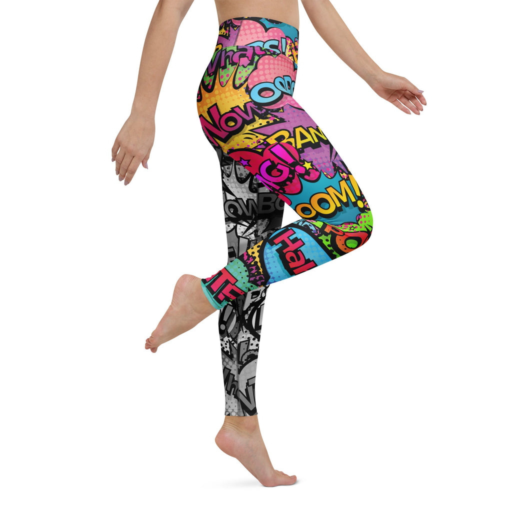Comic Book Yoga Leggings