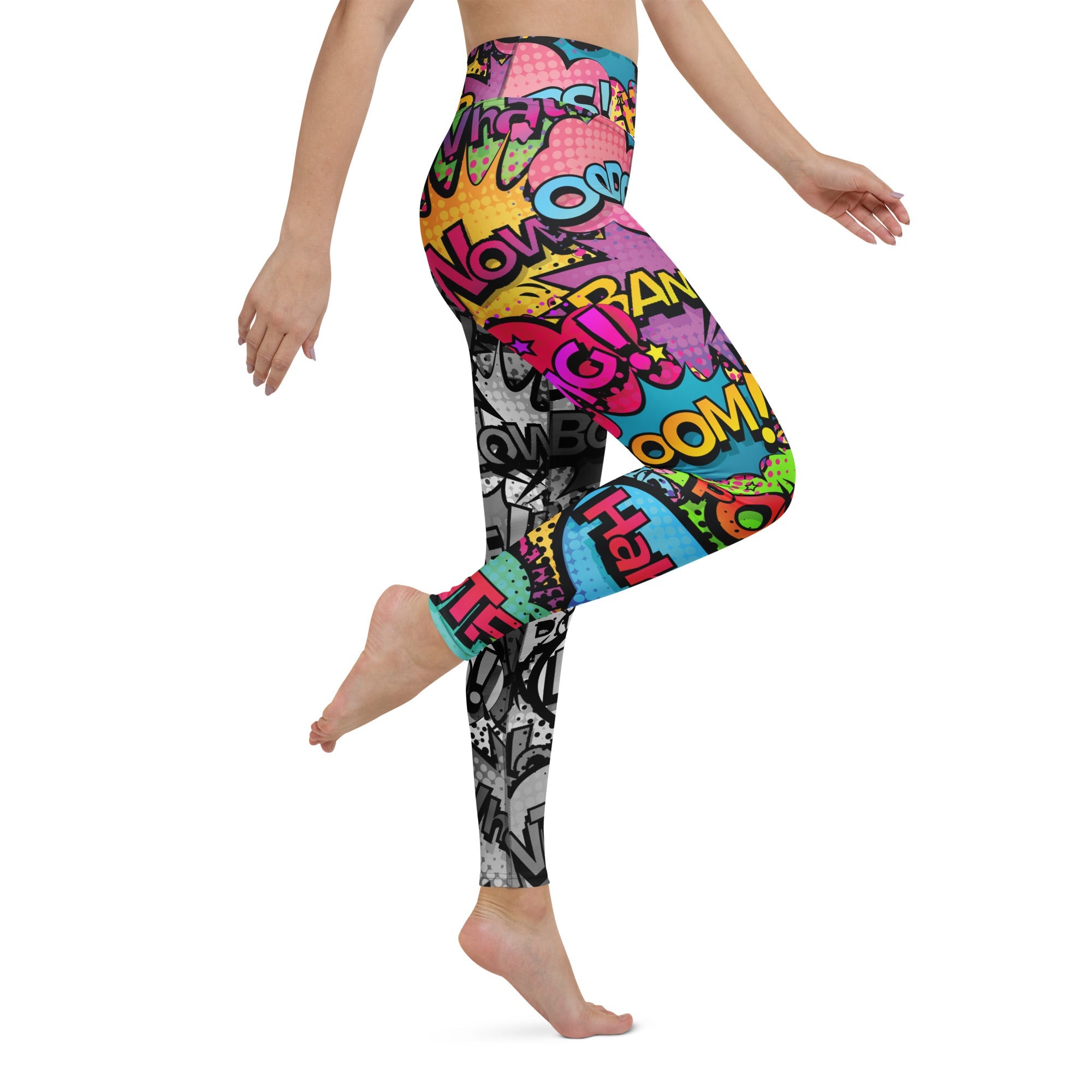 Comic Book Yoga Leggings