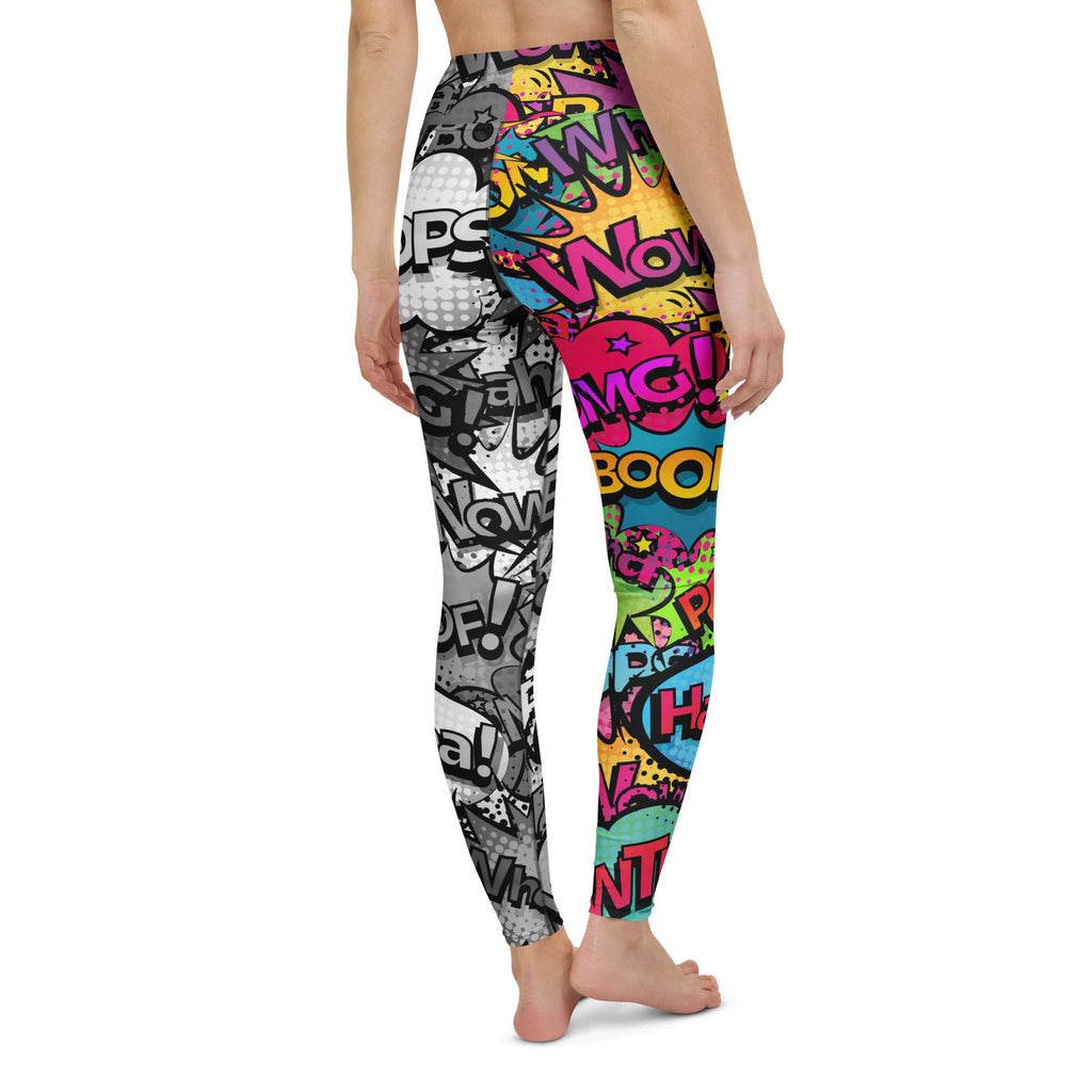 Comic Book Yoga Leggings
