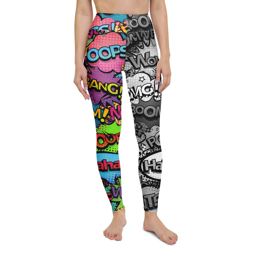 Comic Book Yoga Leggings