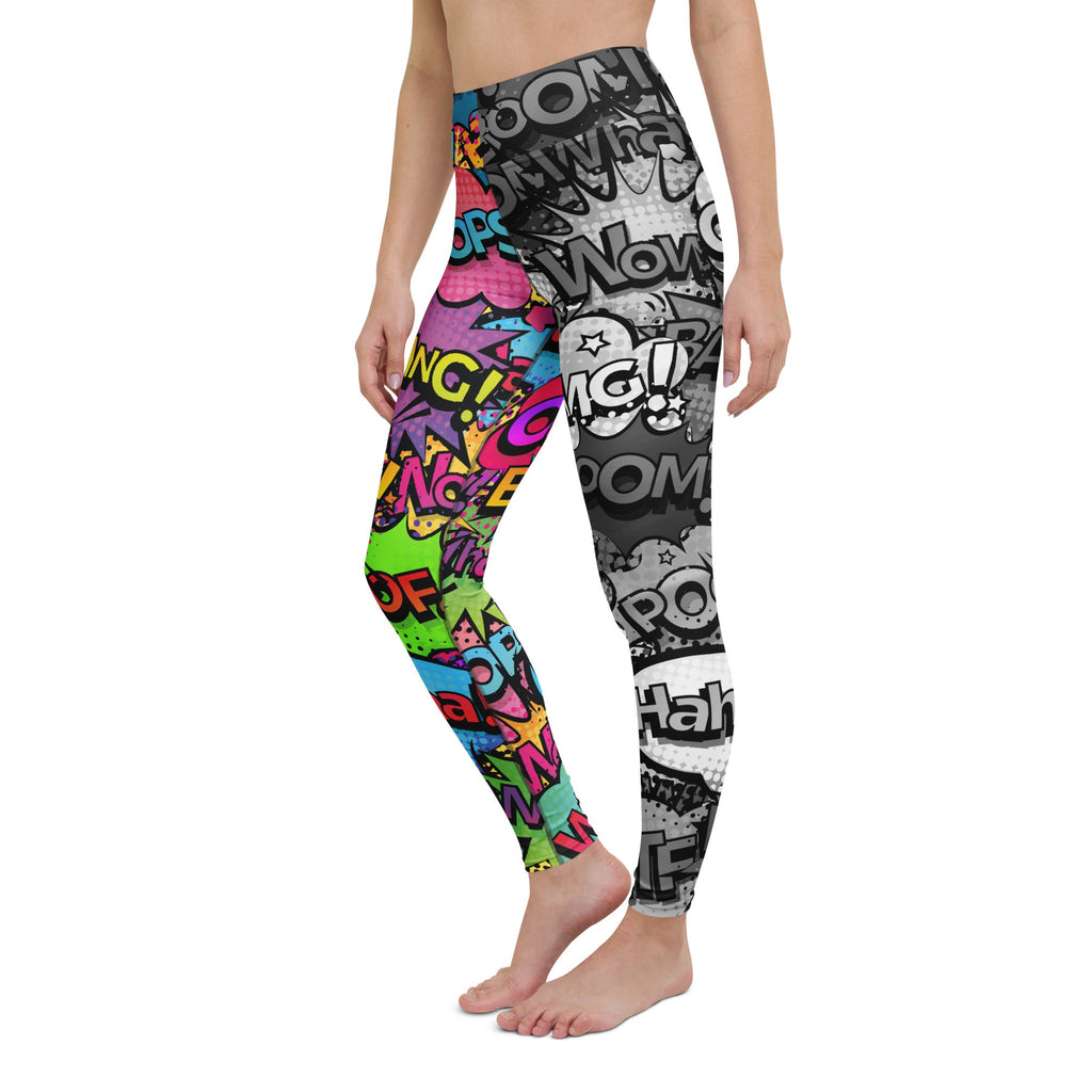 Comic Book Yoga Leggings