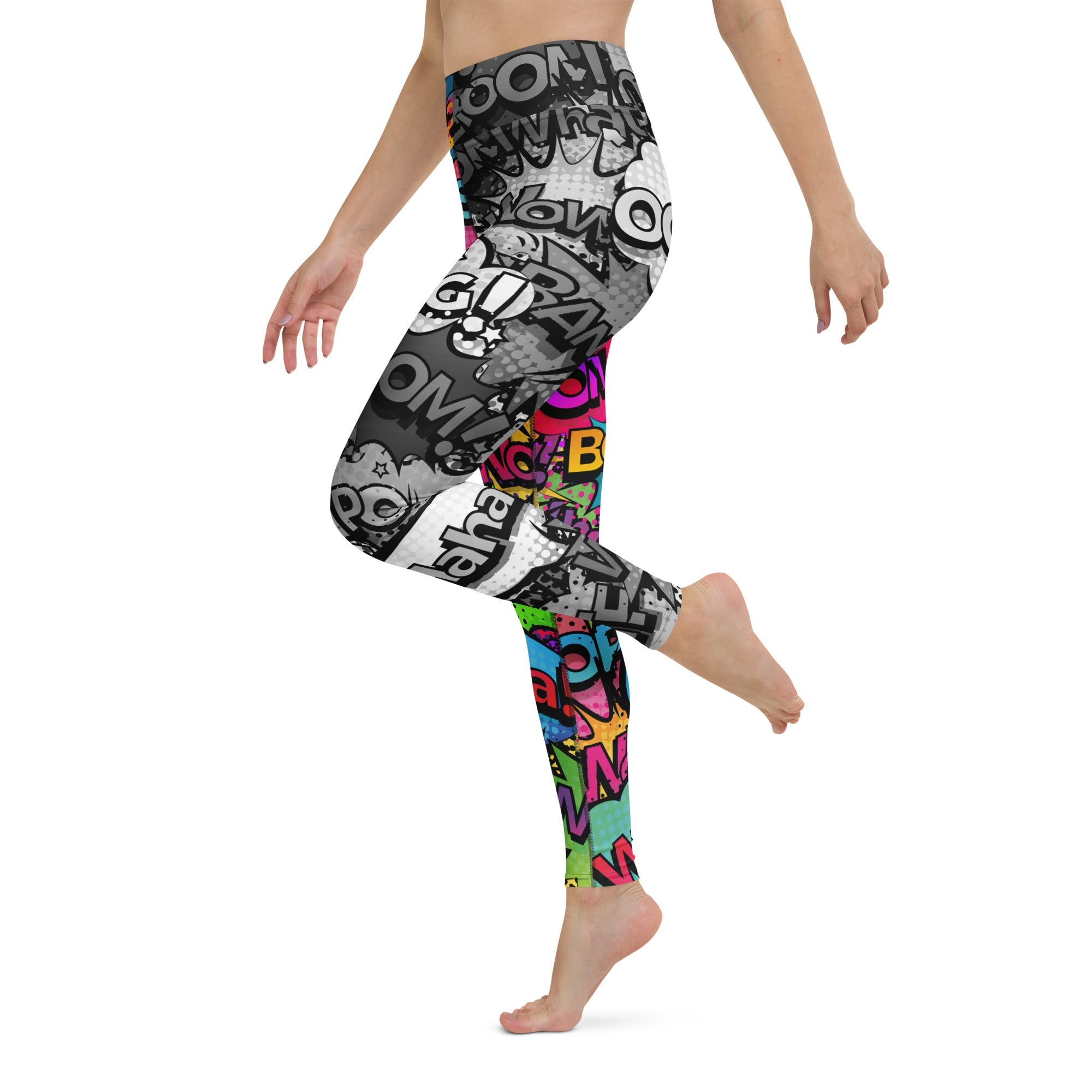 Comic Book Yoga Leggings