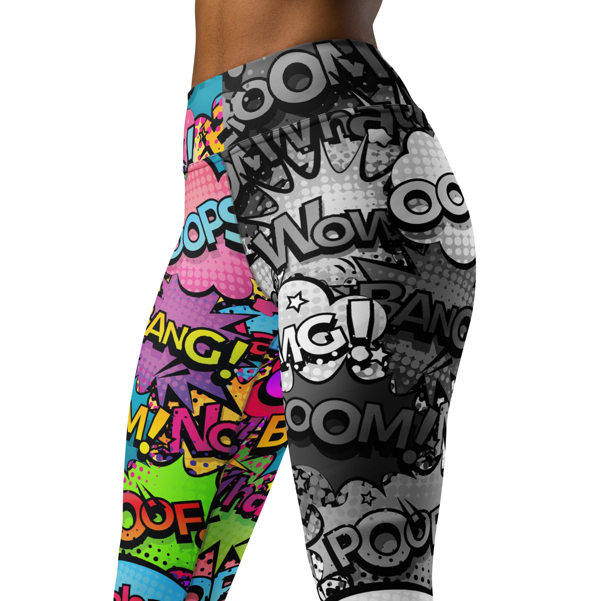 Comic Book Yoga Leggings