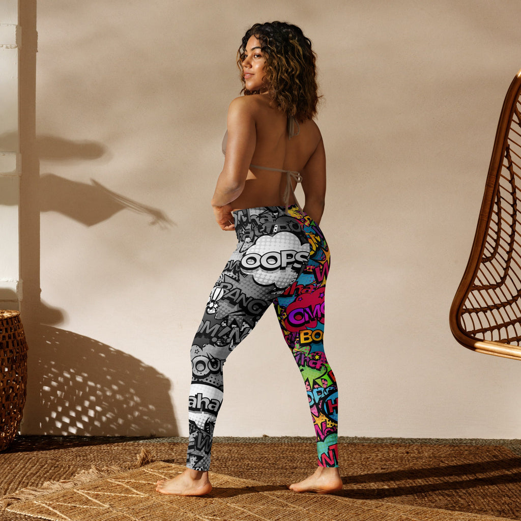 Comic Book Yoga Leggings