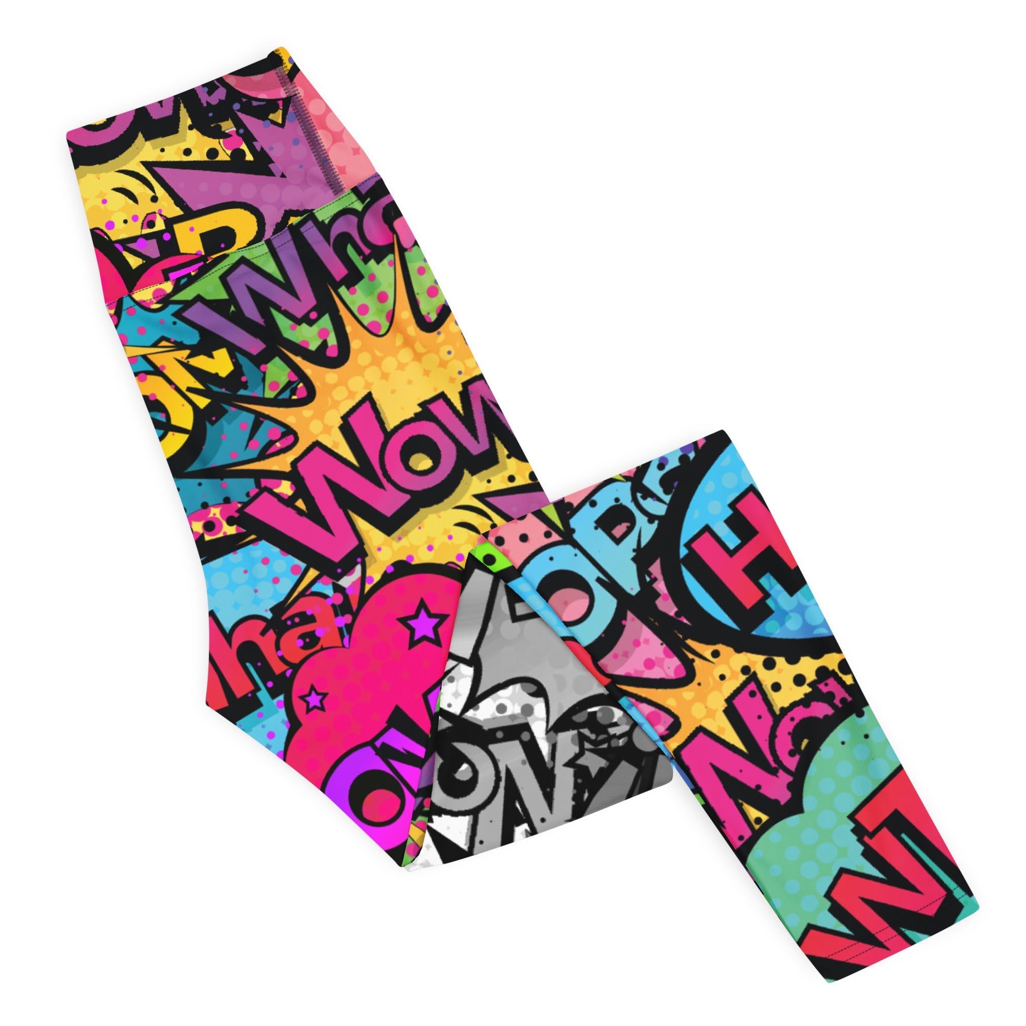 Comic Book Yoga Leggings