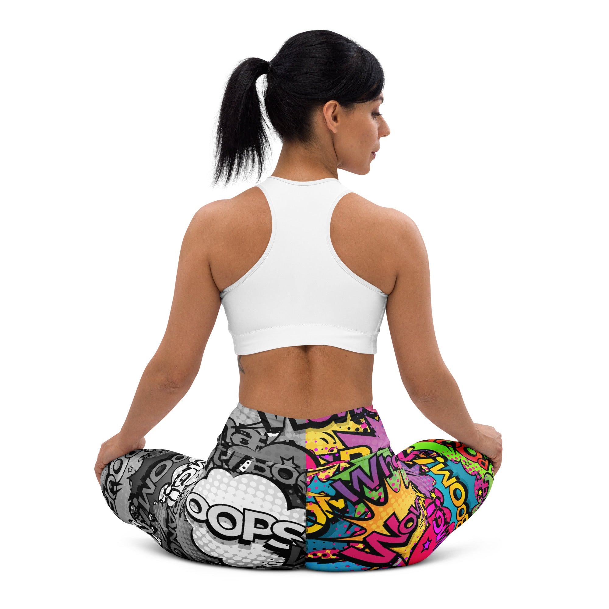 Comic Book Yoga Leggings