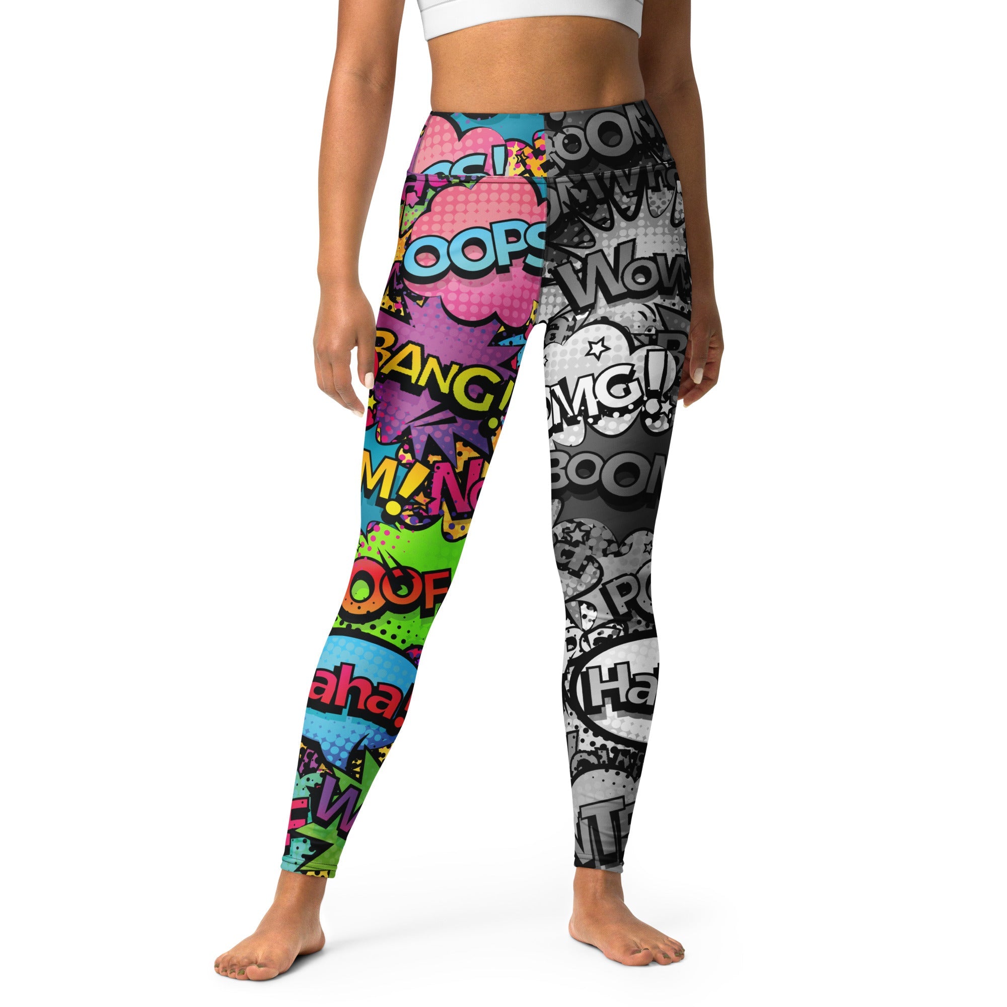Comic Book Yoga Leggings