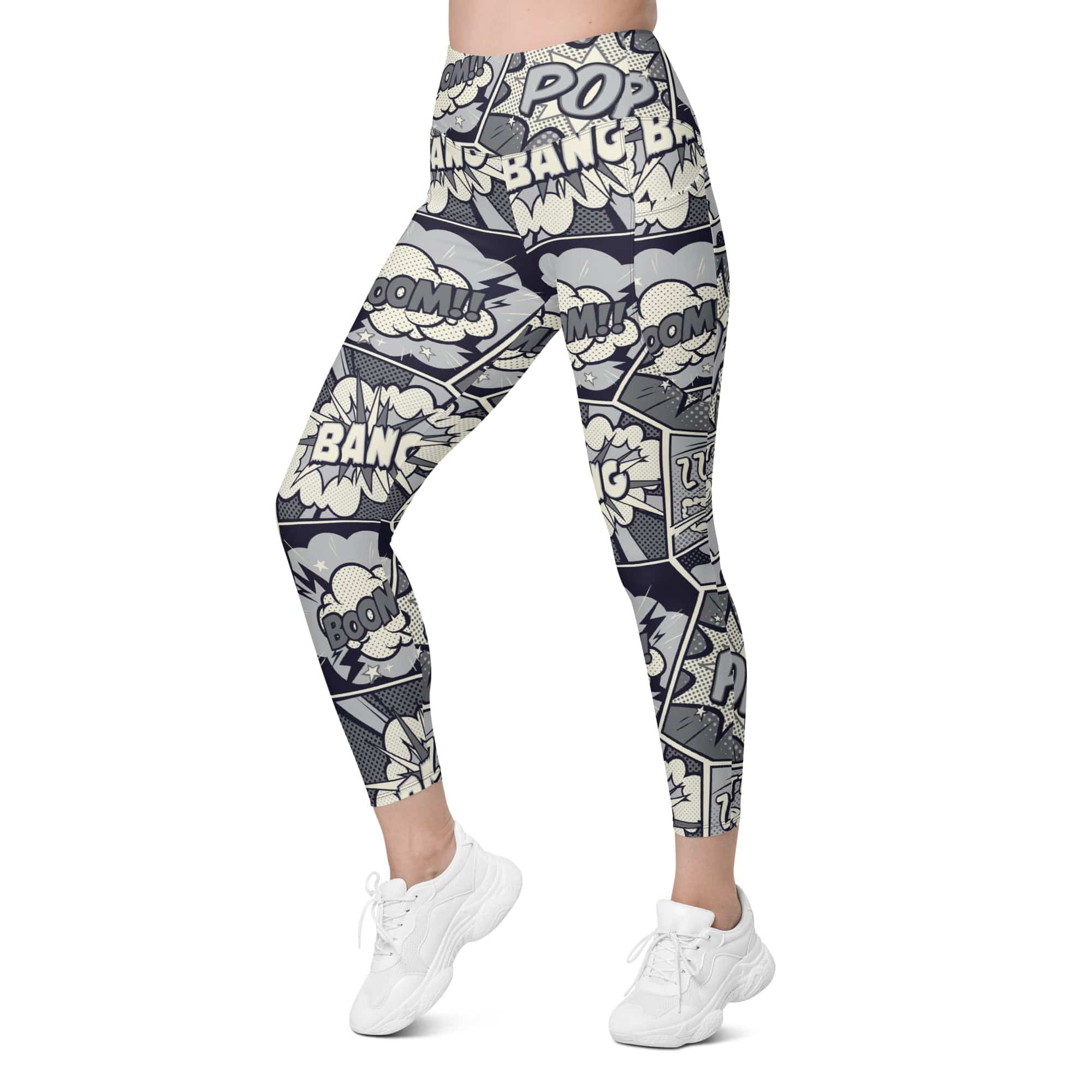 Cool Comic Leggings With Pockets