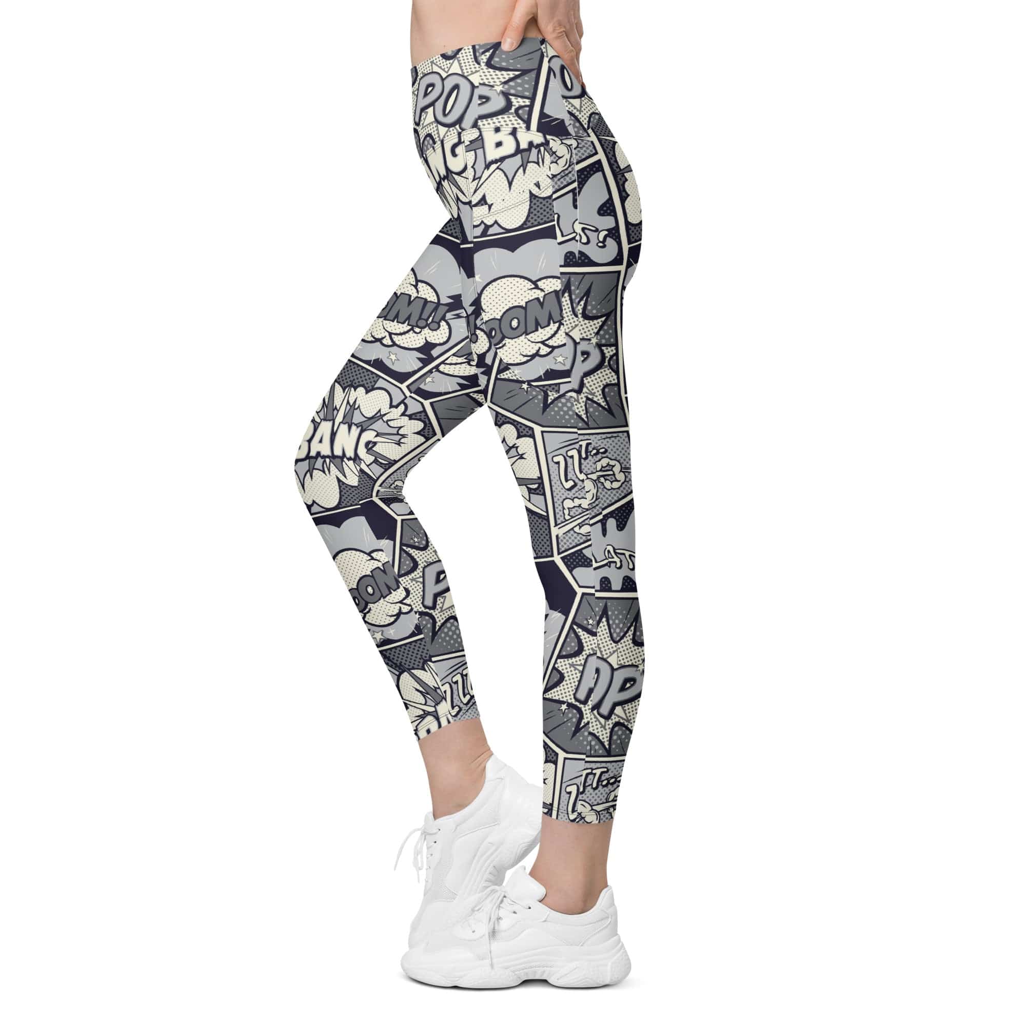 Cool Comic Leggings With Pockets
