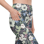 Cool Floral Leggings With Pockets