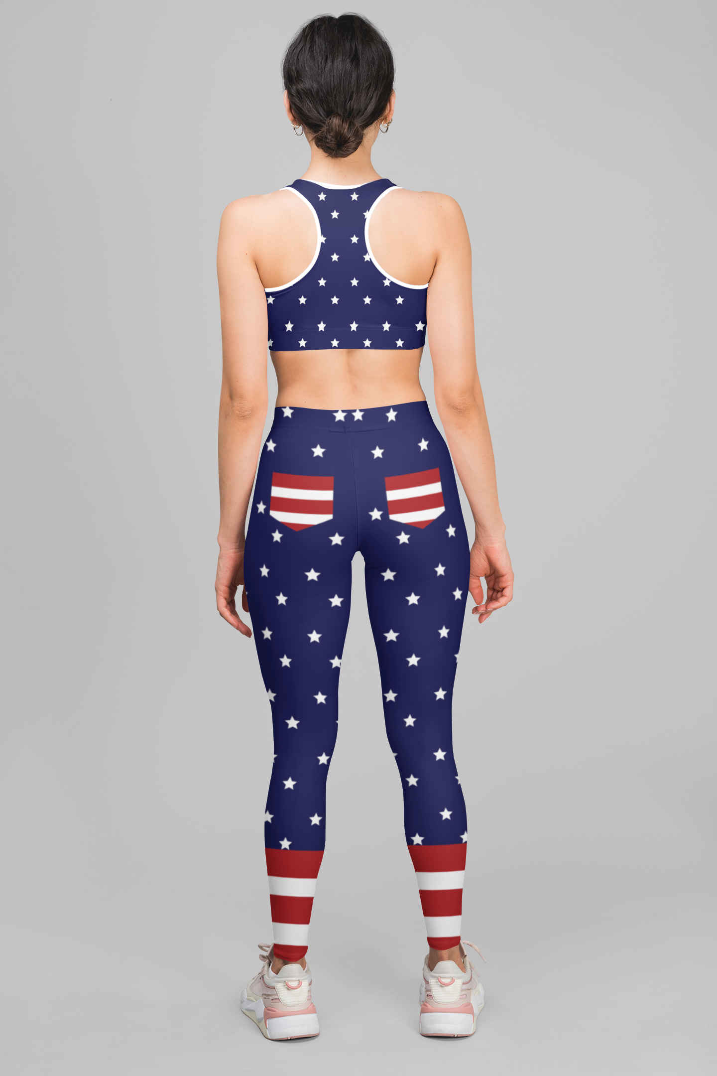 Cool Patriotic Sports Bra