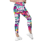 Cool Slogan Leggings With Pockets