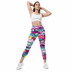 Cool Slogan Leggings With Pockets