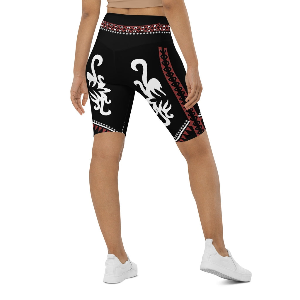 Cowboy Red & Black Biker Shorts