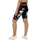Cowboy Red & Black Biker Shorts