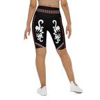 Cowboy Red & Black Biker Shorts
