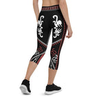 Cowboy Red & Black Capris
