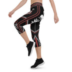 Cowboy Red & Black Capris
