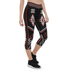 Cowboy Red & Black Capris