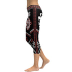 Cowboy Red & Black Capris