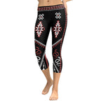 Cowboy Red & Black Capris