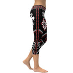 Cowboy Red & Black Capris