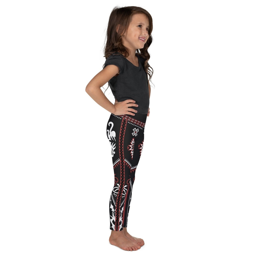 Cowboy Red & Black Kid's Leggings