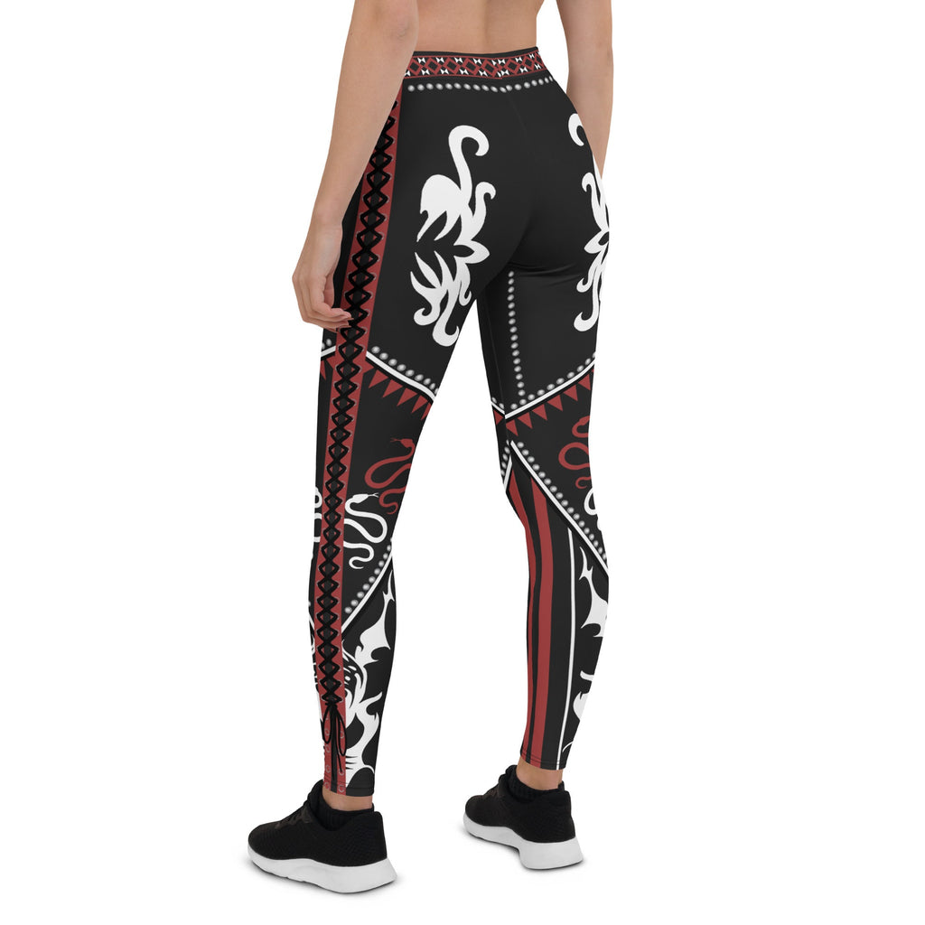 Cowboy Red & Black Leggings