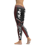 Cowboy Red & Black Leggings