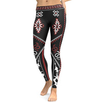 Cowboy Red & Black Leggings