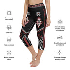 Cowboy Red & Black Yoga Capris
