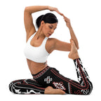 Cowboy Red & Black Yoga Leggings