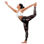 Cowboy Red & Black Yoga Leggings