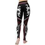 Cowboy Red & Black Yoga Leggings