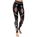 Cowboy Red & Black Yoga Leggings