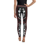 Cowboy Red & Black Youth Leggings