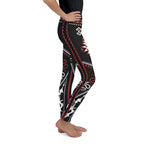 Cowboy Red & Black Youth Leggings