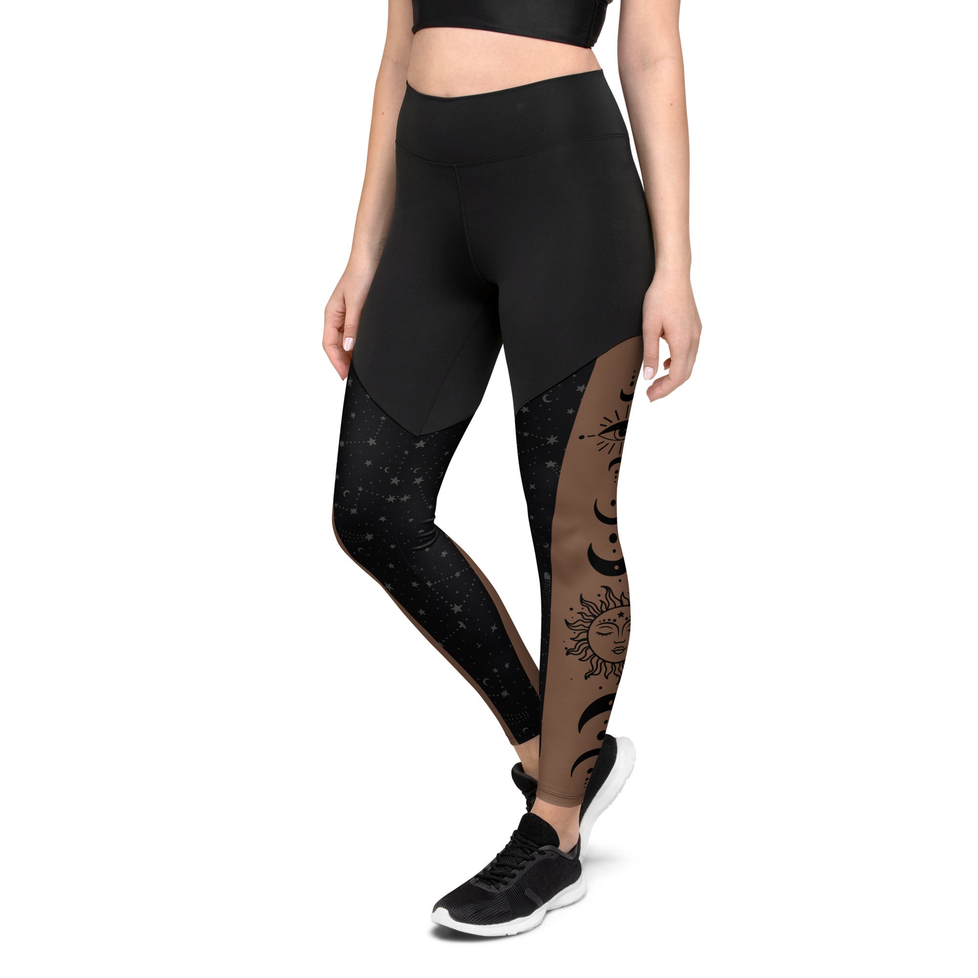 Crescent Moon Compression Leggings