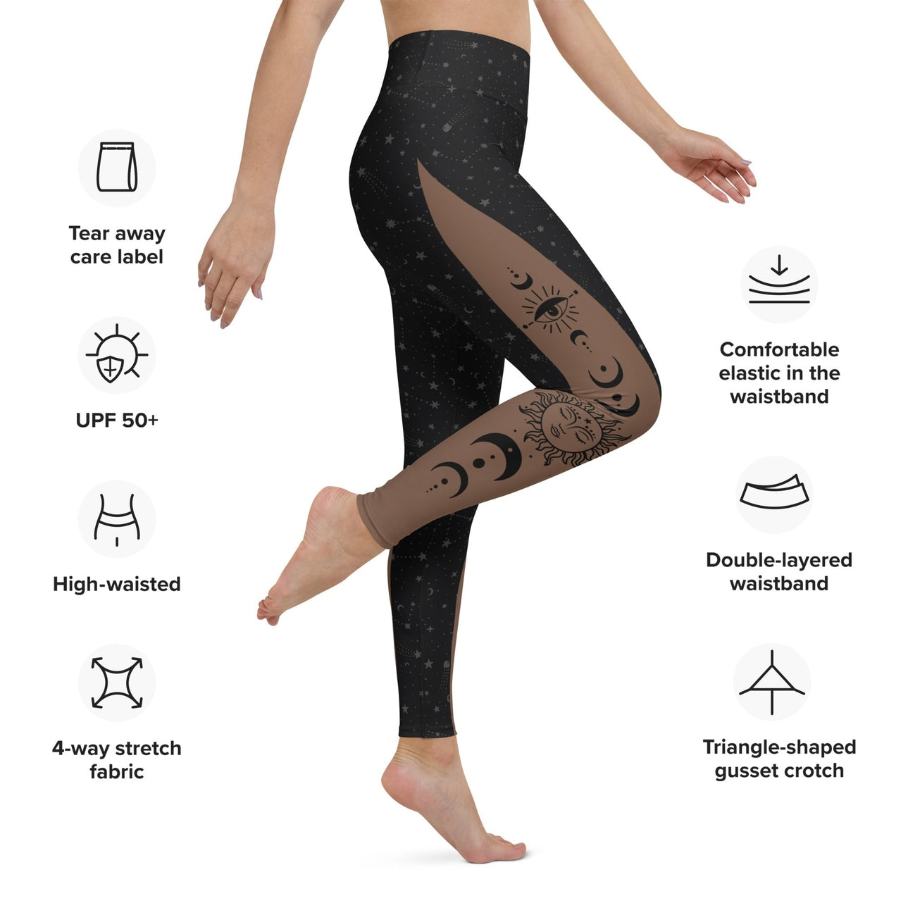 Crescent Moon Yoga Leggings