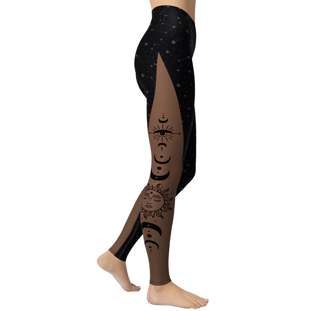 Crescent Moon Yoga Leggings